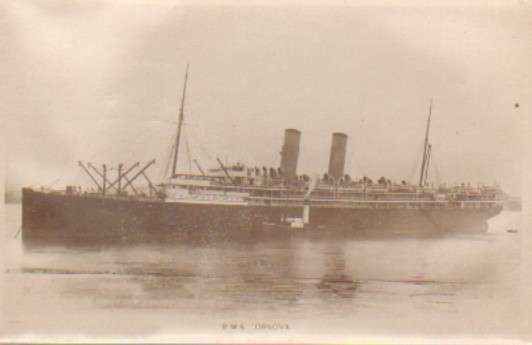POSTAL DE BARCOS. RMS ORSOVA