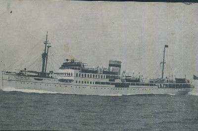 POSTAL DE BARCOS MOTONAVE PRINCIPE ALFONSO