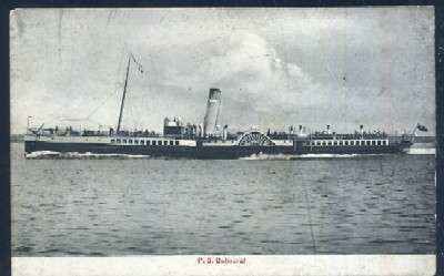 POSTAL DE BARCO - P.S. BALMORAL