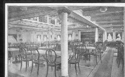 POSTAL DE BARCO - V.C. INFANTA ISABEL DE BORBON - COMEDOR DE LUJO