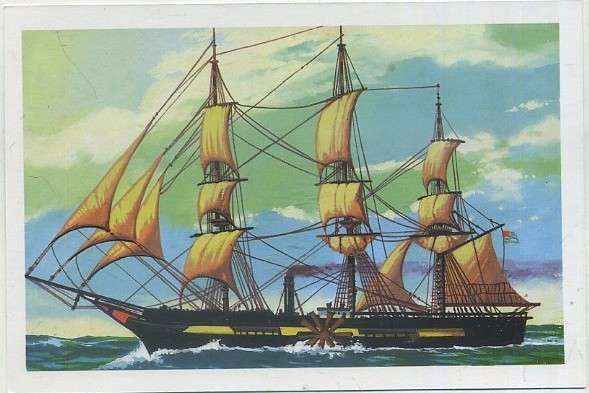 POSTAL DE BARCO. GRANDES VELEROS