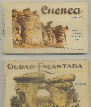 BLOCK POSTAL. CUENCA Y CIUDAD ENCANTADA. SERIE 1 Y 2. DOS BLOC DE 20 POSTALES C/U