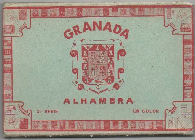BLOC POSTAL: GRANADA. ALHAMBRA. 2ª SERIE. 10 POSTALES EN ACORDEON