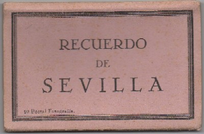 BLOC POSTAL: RECUERDO DE SEVILLA. 10 POSTALES EN ACORDEON