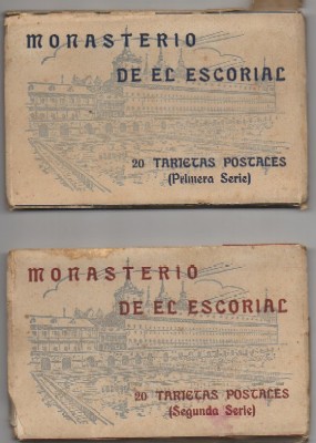 BLOC POSTAL: MONASTERIO DEL ESCORIAL. PRIMERA Y SEGUNDA SERIE. 40 POSTALES