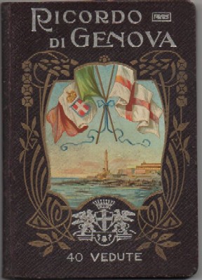 BLOC POSTAL. RICORDO DI GENOVA. 40 POSTALES EN FORMATO LIBRILLO ACORDEON