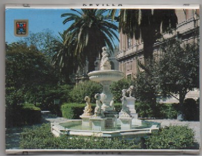 BLOC POSTAL. SEVILLA. PZA. DEL TRIUNFO Y GIRALDA. 10 POSTALES EN ACORDEON