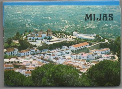 BLOC POSTAL. MIJAS. MALAGA. CARPETILLA CON 12 VISTAS 10,5x7,5 CM. EN ACORDEON