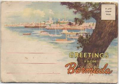 BLOC POSTAL.GREETINGS FROM BERMUDA. 12 POSTALES EN ACORDEON