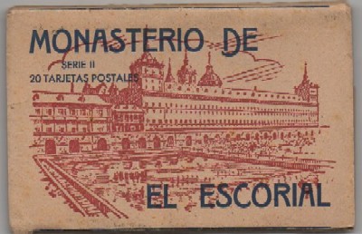 BLOC POSTAL.. MONASTERIO DEL ESCORIAL. SERIE ll. CUADERNILLO CON 20 POSTALES EN ACORDEON