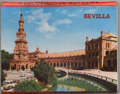BLOC POSTAL. SEVILLA. 10 POSTALES EN ACORDEON 14,8X11,5 CM
