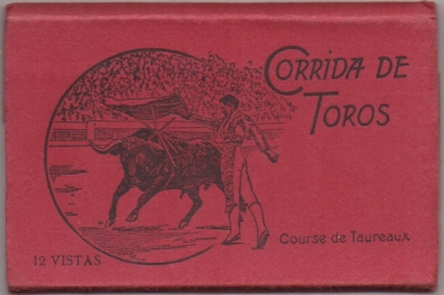 BLOC POSTAL. CORRIDA DE TOROS. 12 POSTALES A COLOR