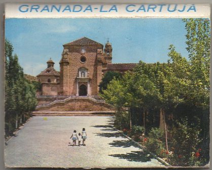 BLOC POSTAL. GRANADA. LA CARTUJA. 14 POSTALES EN ACORDEON. 10,5X7,8 CM.