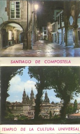 BLOC POSTAL. SANTIAGO DE COMPOSTELA 20 POSTALES EN LIBRILLO DE ACORDEON. 7,5 X 5,5 cm