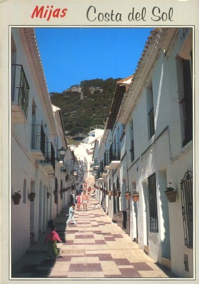 BLOC POSTAL.  10 POSTALES DE MIJAS COSTA DEL SOL FORMATO ACORDEON.  15 X 11 cm.