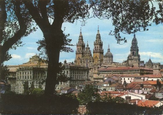 POSTAL BLOC. SANTIAGO DE COMPOSTELA FORMATO ACORDEON 10 POSTALES.