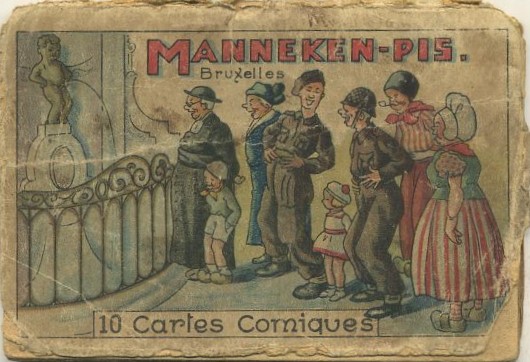 POSTAL BLOC. MANNEKEN - PIS FORMATO ACORDEON 10 CARTES COMIQUES.