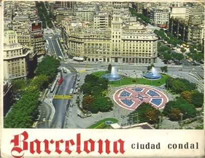 POSTAL BLOCK. BARCELONA CIUDAD CONDAL FORMATO ACORDEON 20 FOTOGRAFIAS.