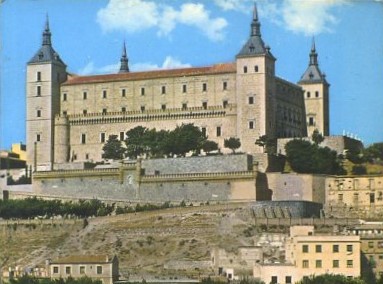 POSTAL BLOCK. RECUERDO DEL ALCAZAR DE TOLEDO FORMATO ACORDEON 11 FOTOGRAFIAS.