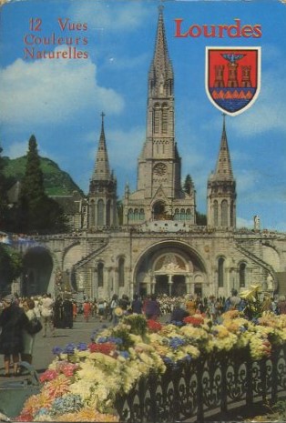 POSTAL BLOCK. LOURDES FORMATO ACORDEON 12 FOTOGRAFIAS.