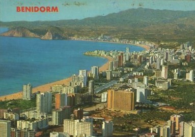POSTAL BLOCK. BENIDORM FORMATO ACORDEON 12 FOTOGRAFIAS.