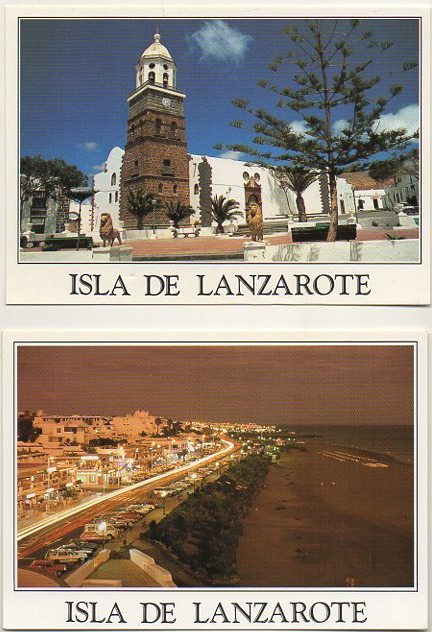 POSTAL DE CANARIAS. LANZAROTE. LOTE DE 33 POSTALES