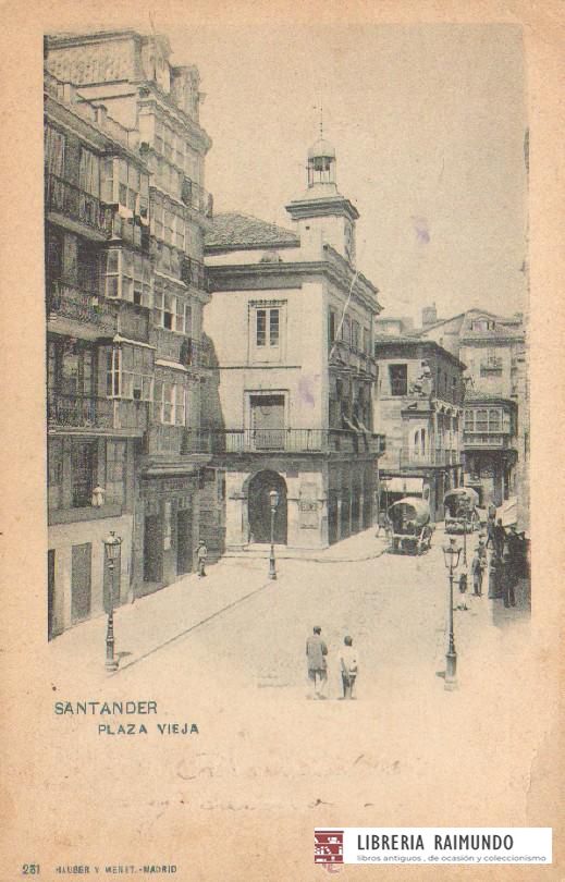 POSTAL ANTIGUA DE SANTANDER. PLAZA VIEJA.