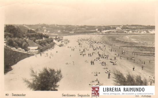 POSTAL DE SANTANDER. Nº 80. SARDINERO. SEGUNDA PLAYA.