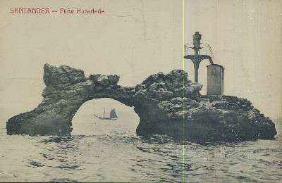 POSTAL ANTIGUA DE CANTABRIA  SANTANDER PEÑA HORADADA