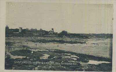 POSTAL ANTIGUA DE CANTABRIA  SANTANDER VISTA GENERAL DEL SARDINERO