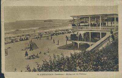 POSTAL ANTIGUA DE CANTABRIA  SANTANDER Nº 19 SARDINERO BALNEARIO LA TERRAZA