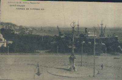 POSTAL ANTIGUA DE CANTABRIA SANTANDER AVENIDA ALFONSO XIII