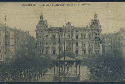 POSTAL ANTIGUA DE CANTABRIA SANTANDER REAL CLUB DE REGATAS PLAZA DE LA LIBERTAD