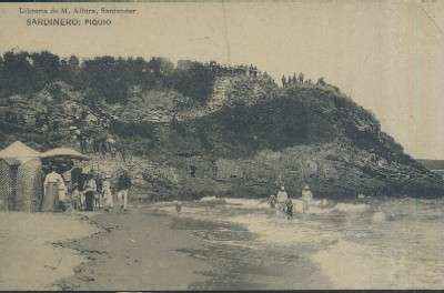 POSTAL ANTIGUA DE CANTABRIA SANTANDER SARDINERO PIQUIO