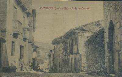 POSTAL ANTIGUA DE CANTABRIA SANTANDER SANTILLANA CALLE DEL CANTON
