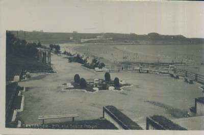 POSTAL DE CANTABRIA SANTANDER 57 2ª PLAYA DESDE PIQUIO