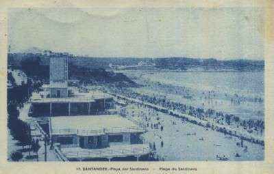 POSTAL DE CANTABRIA SANTANDER 17 PLAYA DEL SARDINERO