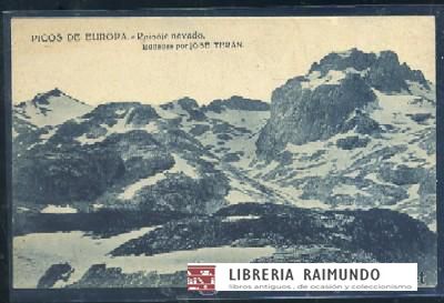 POSTAL ANTIGUA DE PICOS DE EUROPA - PAISAJE NEVADO