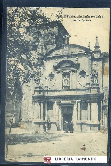 POSTAL DE LIMPIAS: FACHADA PRINCIPAL DE LA IGLESIA