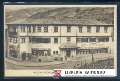 POSTAL DE POTES - HOSTAL PICOS DE EUROPA ( SANTANDER )