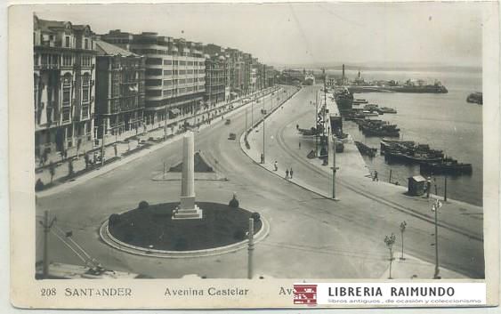 POSTAL DE SANTANDER. AVENIDA CASTELAR Nº 208