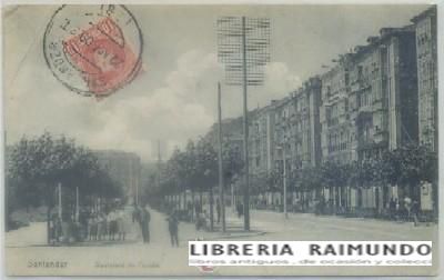 POSTAL ANTIGUA DE SANTANDER. BOULEVARD DE PEREDA