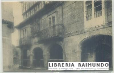 POSTAL ANTIGUA DE SANTILLANA DEL MAR. CASA DE LOS VILLAS. ESCUDO DE LOS HOMBRONES