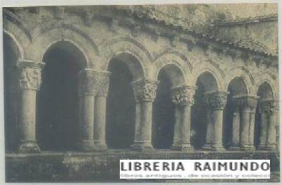 POSTAL ANTIGUA DE SANTILLANA DEL MAR. COLEGIATA. FACHADA SUR DEL CLAUSTRO