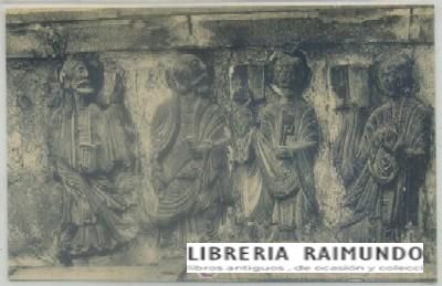 POSTAL ANTIGUA DE SANTILLANA DEL MAR. COLEGIATA. PRIMITIVO FRONTAL DETRÁS DEL DE PLATA