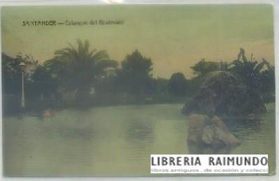 POSTAL ANTIGUA DE SANTANDER. ESTANQUE DEL BOULEVARD
