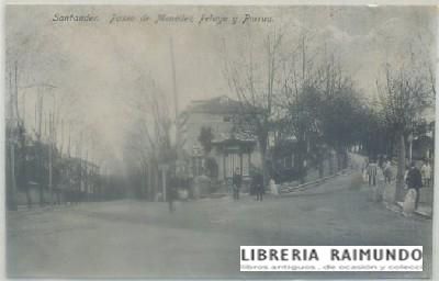 POSTAL ANTIGUA DE SANTANDER. PASEO DE MENDES PELAYO Y PORRUA