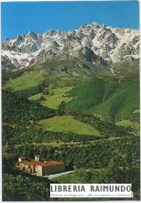 POSTAL DE SANTANDER. PICOS DE EUROPA. MONASTERIO SANTO TORIBIO DE LLEBANA