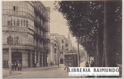 POSTAL ANTIGUA DE SANTANDER. CALLE DE BURGOS Y ALAMEDA DE JESUS DE MONASTERIO