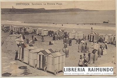 POSTAL ANTIGUA DE SANTANDER. SARDINERO. LA PRIMERA PLAYA